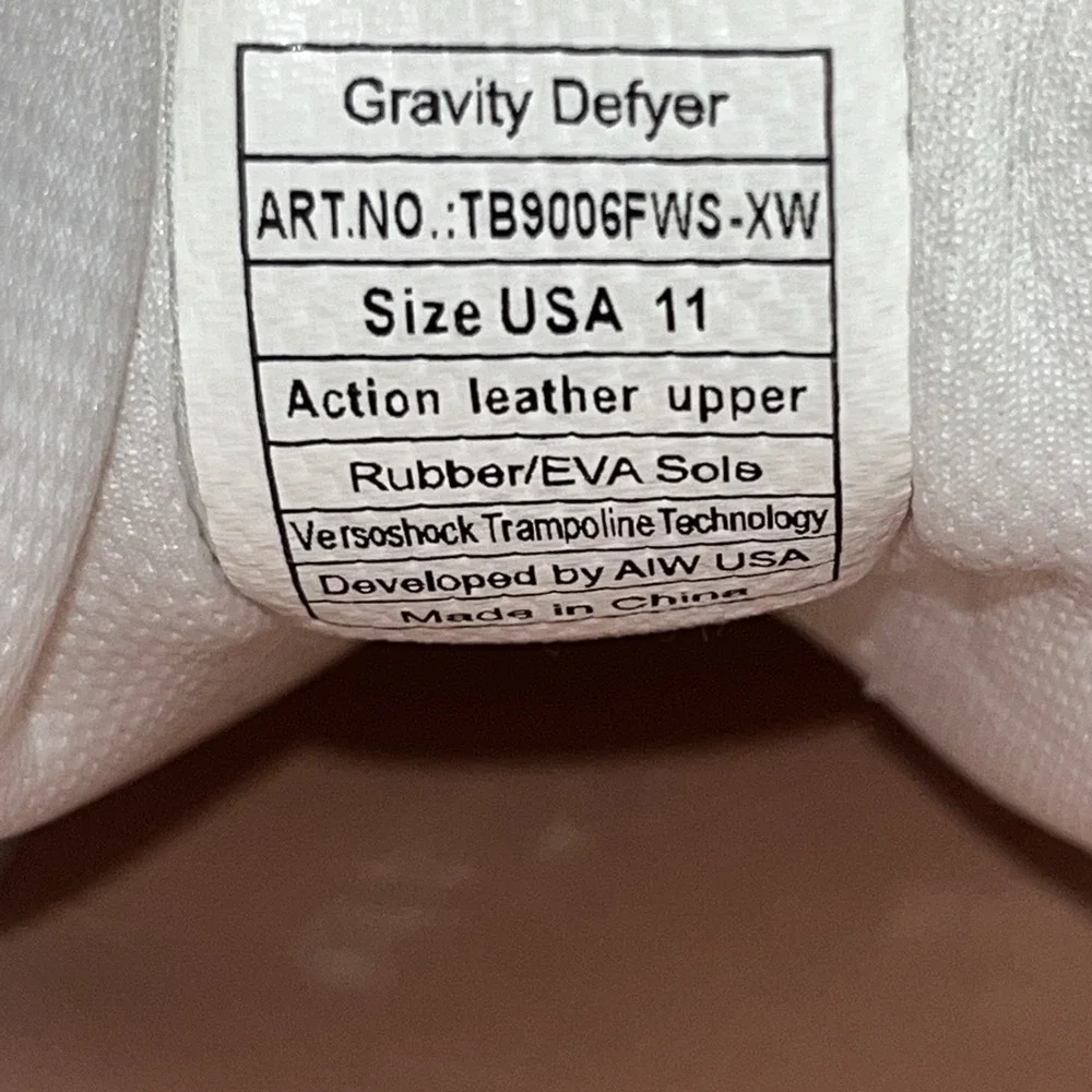 GDEFY Gravity‎ Defyer TB9006FWS-W Comfort Walking Hook/Loop Women's Shoes Sz 11